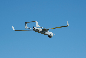 Fixed-wing UAS in flight