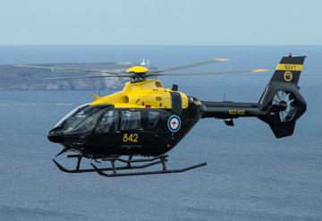Aircraft (EC-135) in flight