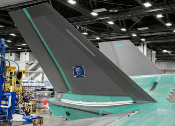 Aircraft (F-35A) in production facility