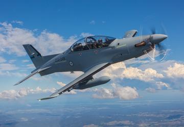 Aircraft (PC-21) in flight