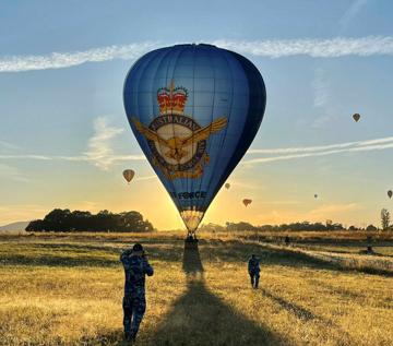 Air Force Balloon on sunny morning